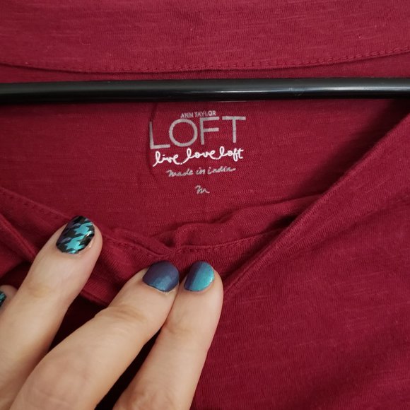 Loft, Dark Red Long sleeve, M - Picture 2 of 2